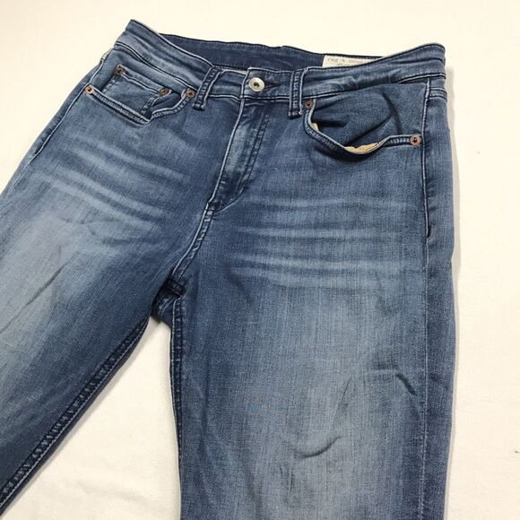 RAG & BONE Jeans Women 28x30 Light Sunset Wash Blue Denim Skinny slim Stretch - Picture 5 of 16